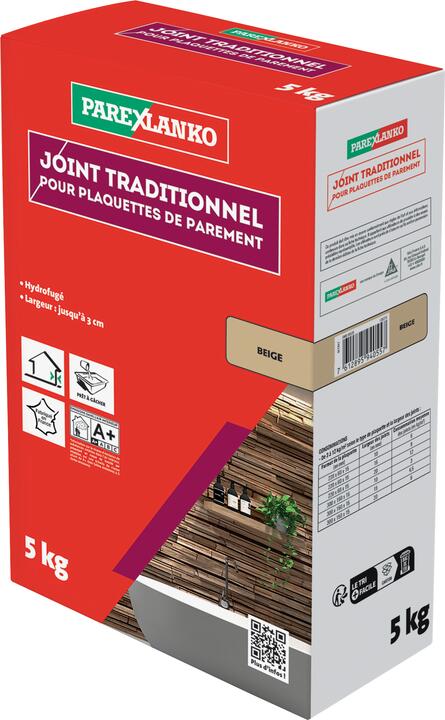 JOINT TRADITIONNEL PLAQUETTES PAREMENT BEIGE 5KG